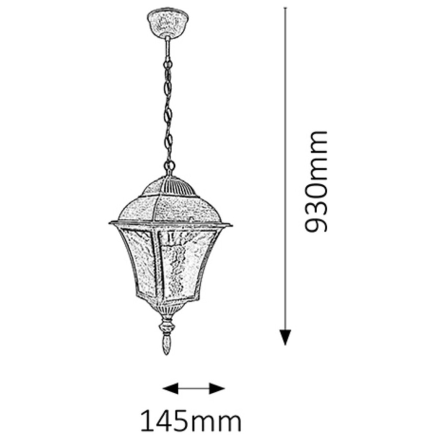 Rabalux - Екстериорна Полилей 1xE27/60W/230V IP44
