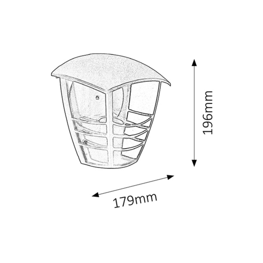 Rabalux - Екстериорна Стенна лампа 1xE27/60W/230V IP44