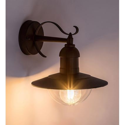 Rabalux - Екстериорна Стенна лампа 1xE27/60W/230V IP44