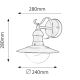 Rabalux - Екстериорна Стенна лампа 1xE27/60W/230V IP44