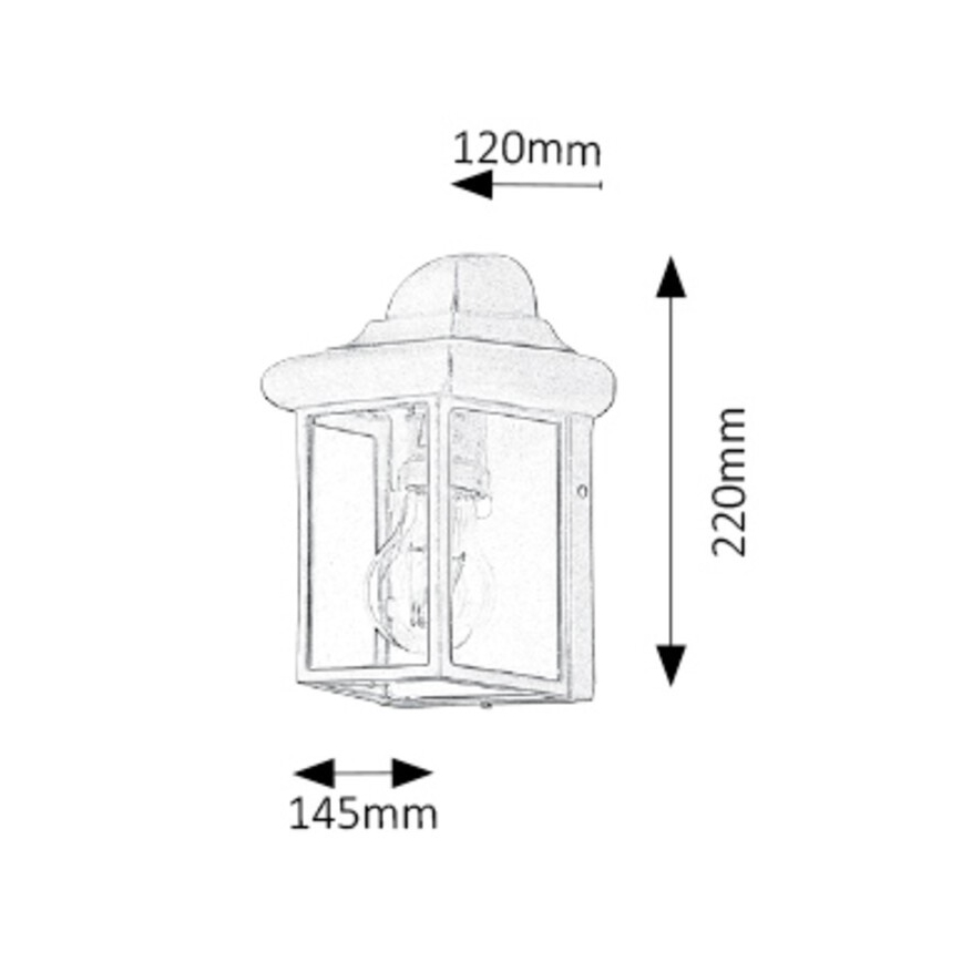 Rabalux - Екстериорна Стенна лампа 1xE27/60W/230V IP43 бяла
