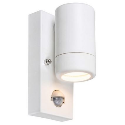 Rabalux - Екстериорен аплик със сензор 1xGU10/10W/230V бяла IP44