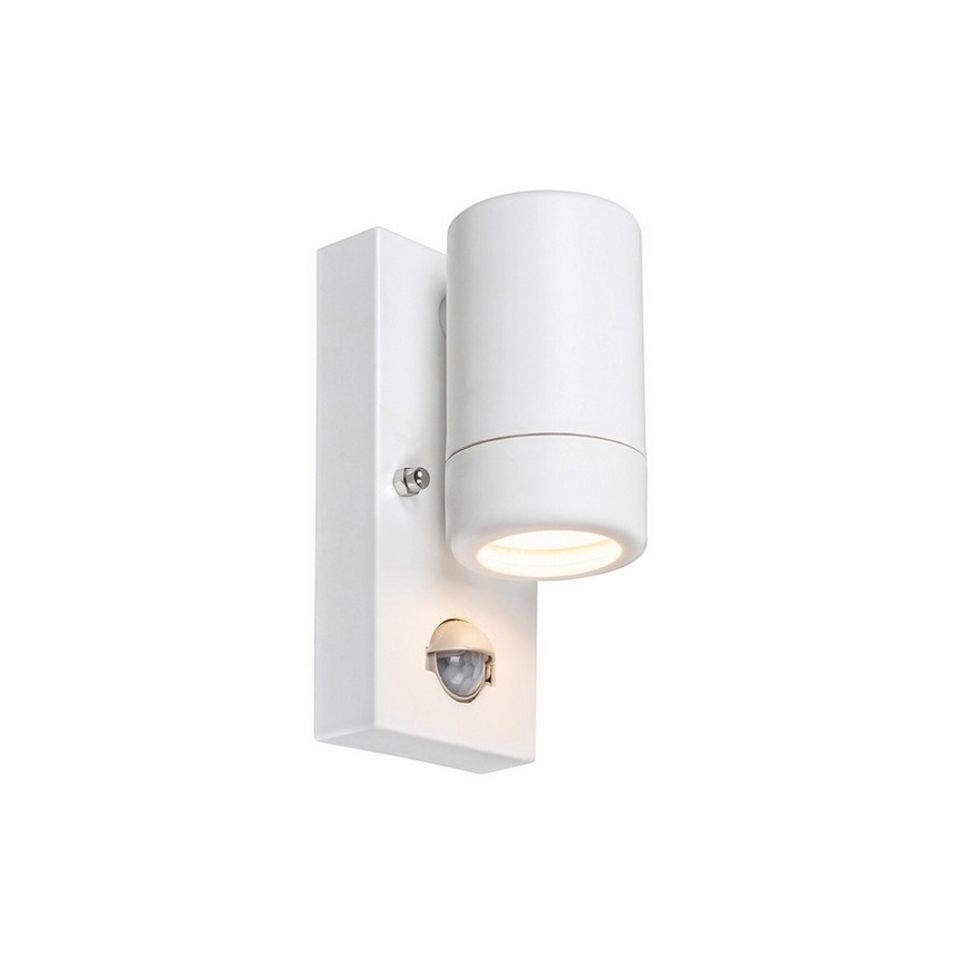 Rabalux - Екстериорен аплик със сензор 1xGU10/10W/230V бяла IP44