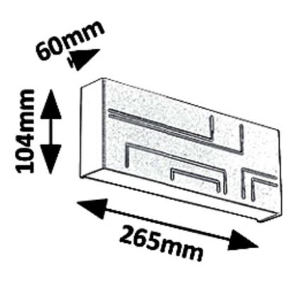 Rabalux 8873 - LED Екстериорна Стенна лампа MARIBOR LED/12W/230V IP65