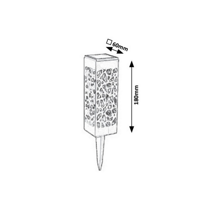 Rabalux - LED Външно соларно осветително тяло LED/0,16W/1xAA 400 mAh IP24