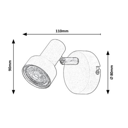 Rabalux - Аплик 1xGU10/50W/230V