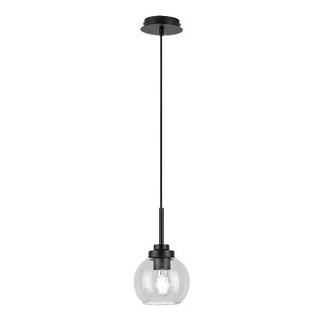 Rabalux - Bathroom полилей на връв 1xE27/15W/230V черен IP44