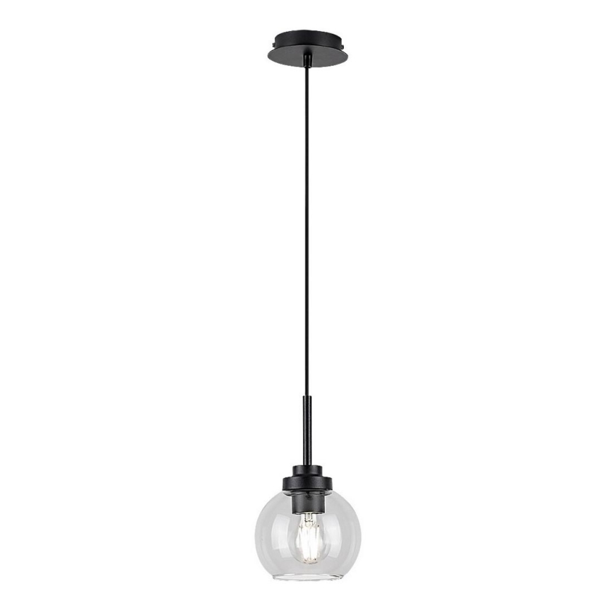 Rabalux - Bathroom полилей на връв 1xE27/15W/230V черен IP44