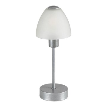 Rabalux - Димируема настолна лампа 1xE14/40W/230V матов хром