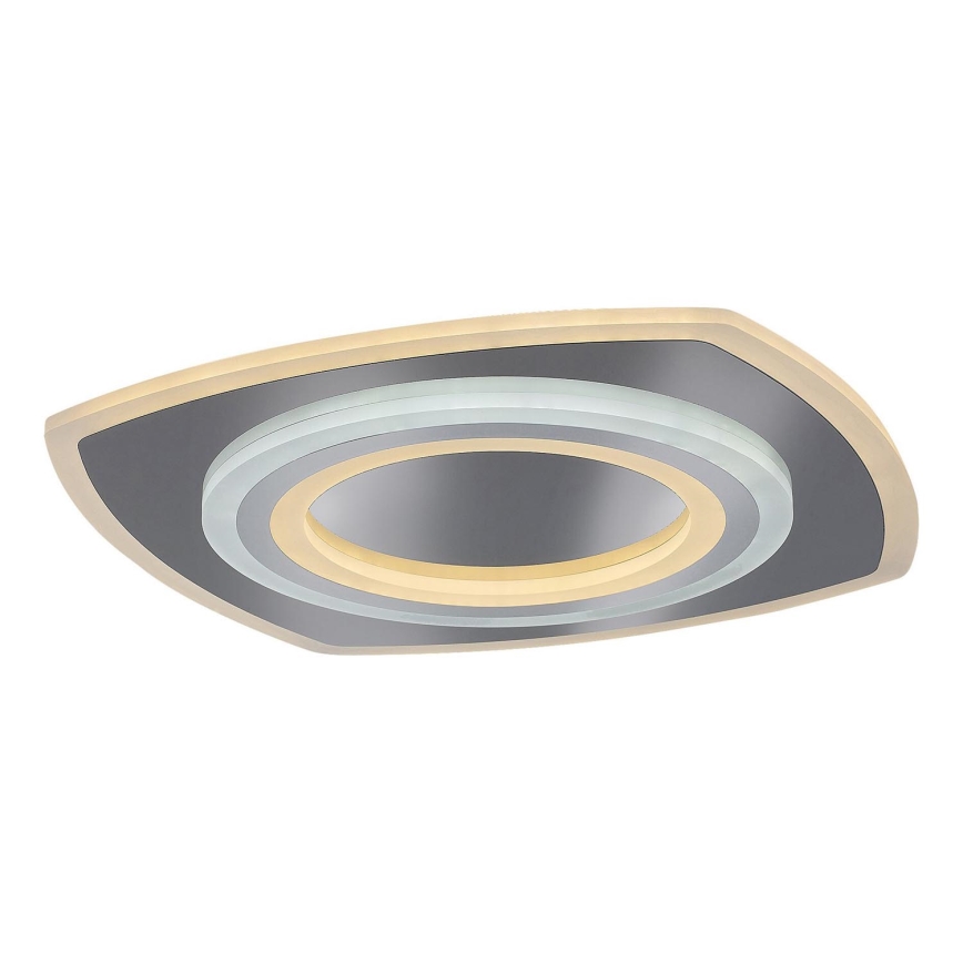 Rabalux - Димируемо LED таванно осветително тяло LED/60W/230V 3000/4000/6000K матов хром + дистанционно управление 48x48 cm