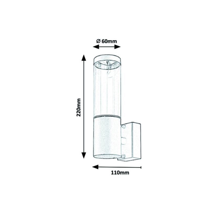 Rabalux - Екстериорен аплик 1xGU10/7W/230V IP44