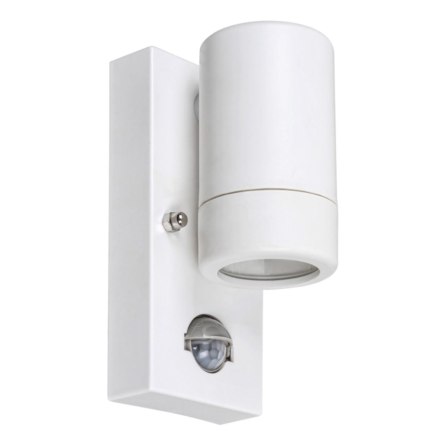 Rabalux - Екстериорен аплик със сензор 1xGU10/10W/230V бяла IP44