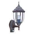 Rabalux - Екстериорна лампа на сензор 1xE27/60W/230V