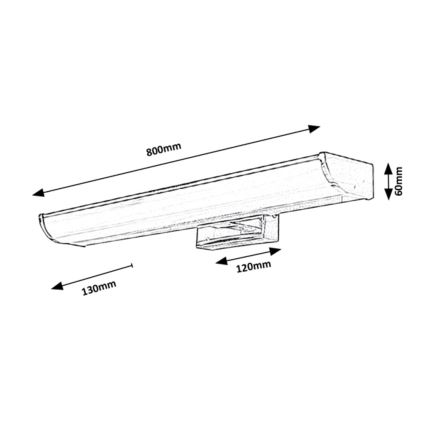 Rabalux - LED Аплик за баня LED/13,5W/230V IP44