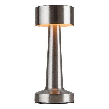 Rabalux - LED Акумулаторна настолна сензорна лампа LED/2,7W/5V 1200mAh 3000/4000/6000K матов хром