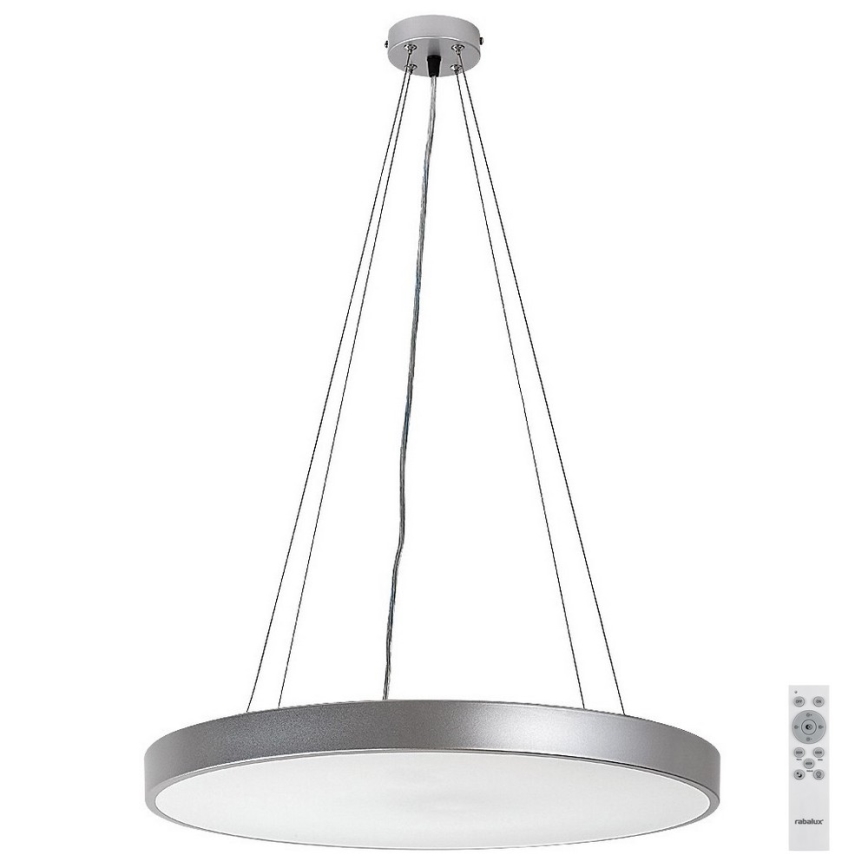 Rabalux - LED Димируем пендел LED/60W/230V сребрист 3000-6000K + дистанционно управление
