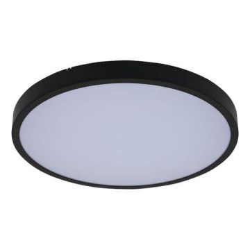 Rabalux - LED Димируем плафон за баня LED/24W/230V 3000-6000K IP44 Ø 35,5 см черен + дистанционно управление