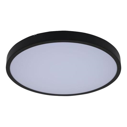 Rabalux - LED Димируем плафон за баня LED/24W/230V 3000-6000K IP44 Ø 35,5 см черен + дистанционно управление