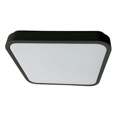 Rabalux - LED Димируем плафон за баня LED/36W/230V 3000-6000K IP44 42x42 см черен + дистанционно управление