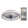 Rabalux - LED Димируем таванен вентилатор LED/67W/230V 3000-6000K + дистанционно управление