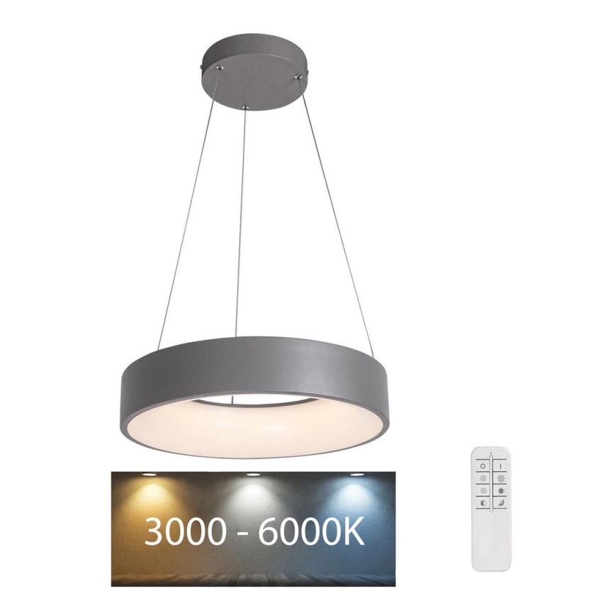 Rabalux - LED Димируем висящ полилей LED/24W/230V round + дистанционно 3000-6000K
