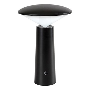 Rabalux - LED Димируема акумулаторна настолна touch лампа POLPERRO LED/3W/3,7V 1200mAh черен