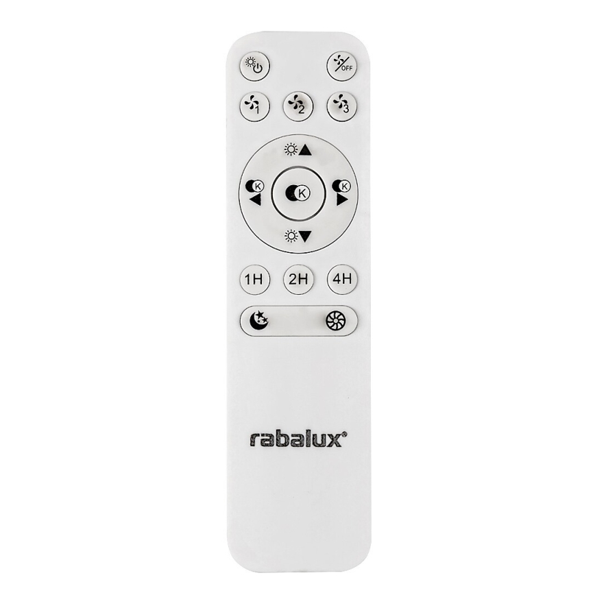 Rabalux - LED Димируема лампа с вентилатор за таван LED/40W/230V 3000-6500K + дистанционно управление