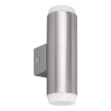 Rabalux - LED Екстериорен аплик 2xLED/4W/230V saténový матов хром IP44