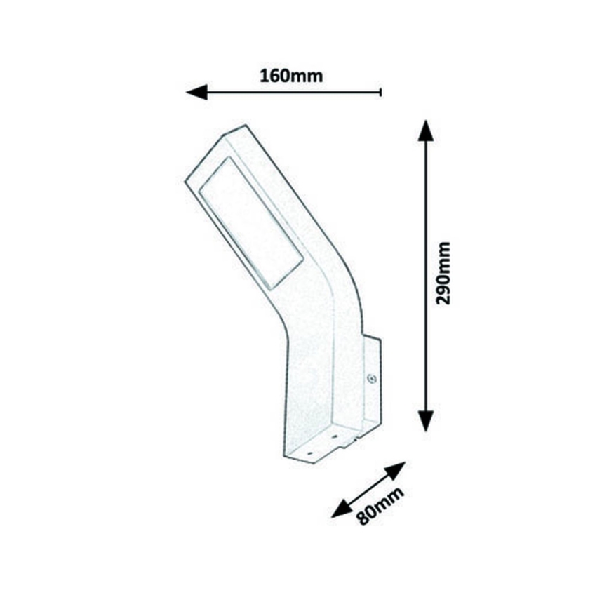 Rabalux - LED Екстериорен аплик LED/9W/230V IP44
