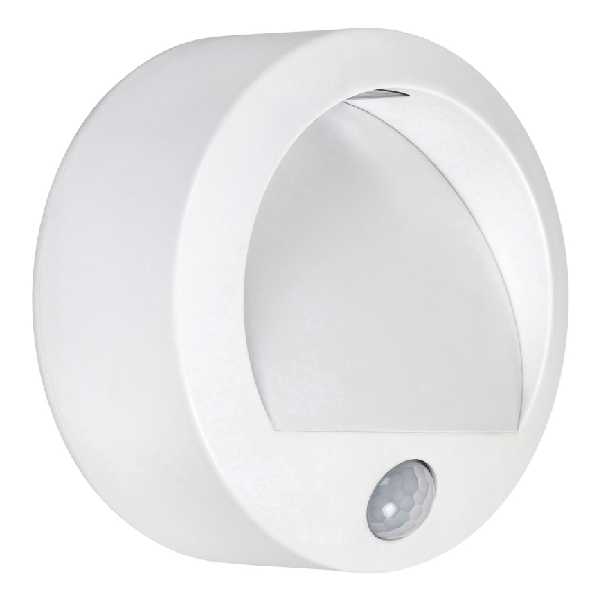 Rabalux - LED Екстериорна Стенна лампа със сензор LED/1,5W/3xAA бяла IP44