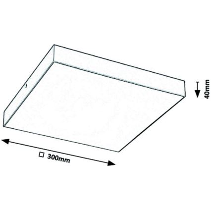 Rabalux - LED Лампа LED/24W/230V 2800-6000K IP44 черна