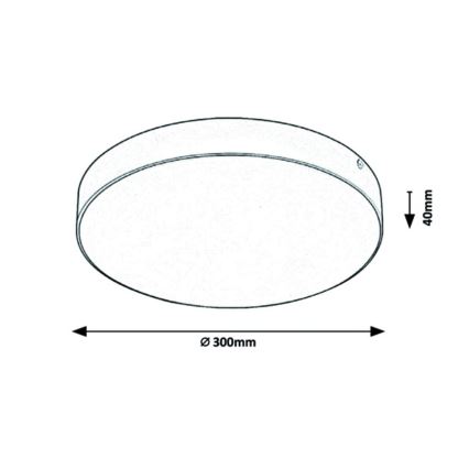 Rabalux - LED Лампа LED/24W/230V 3000-6000K IP44 бял