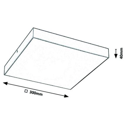 Rabalux - LED Лампа LED/24W/230V 3000-6000K IP44 бял