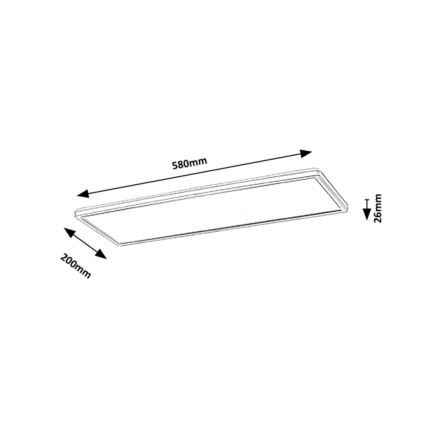 Rabalux - LED Панел за повърхностен монтаж LED/22W/230V