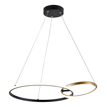 Rabalux - LED Пендел LED/36W/230V черен/златист