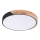 Rabalux - LED плафон, 24W/230V, черен/дъб, Ø 41,5 см