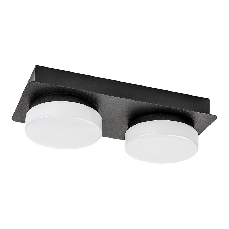 Rabalux - LED Плафон за баня 2xLED/5,5W/230V IP44 черен