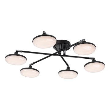 Rabalux - LED Полилей за повърхностен монтаж 6xLED/4W/230V 3000K черен