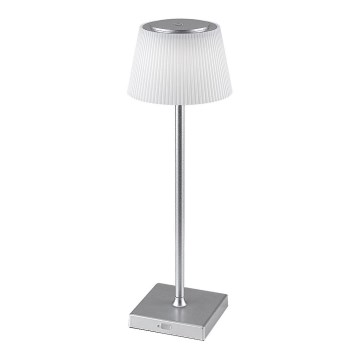 Rabalux - LED регулируема презареждаема настолна лампа LED/4W/3,7V 1800 mAh 3000-5000K IP44 сребриста