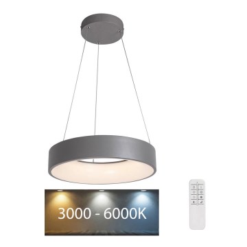 Rabalux - LED регулируема висяща лампа с кабел LED/24W/230V кръгла 3000-6000K + дистанционно управление