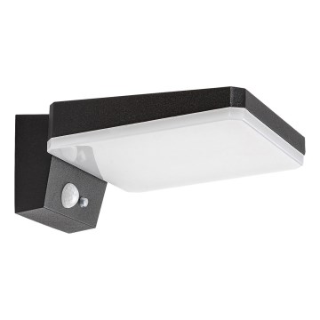 Rabalux - LED регулируемо соларно стенна лампа със сензор LED/4,4W/3,7V IP54 черен 2200 mAh
