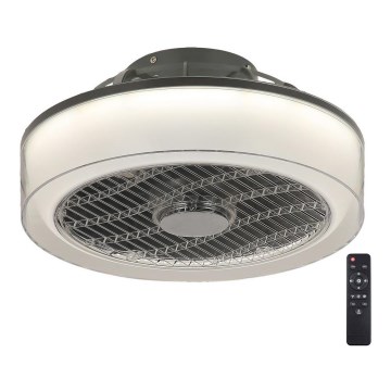 Rabalux - LED регулируемо таванно осветително тяло с вентилатор LED/30W/230V 3000-6000K + дистанционно управление