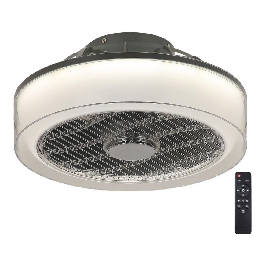 Rabalux - LED регулируемо таванно осветително тяло с вентилатор LED/30W/230V 3000-6000K + дистанционно управление