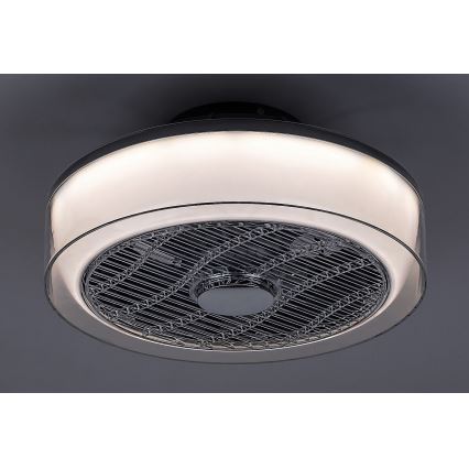Rabalux - LED регулируемо таванно осветително тяло с вентилатор LED/30W/230V 3000-6000K + дистанционно управление