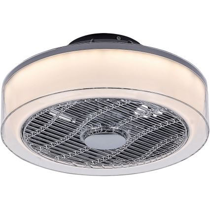 Rabalux - LED регулируемо таванно осветително тяло с вентилатор LED/30W/230V 3000-6000K + дистанционно управление