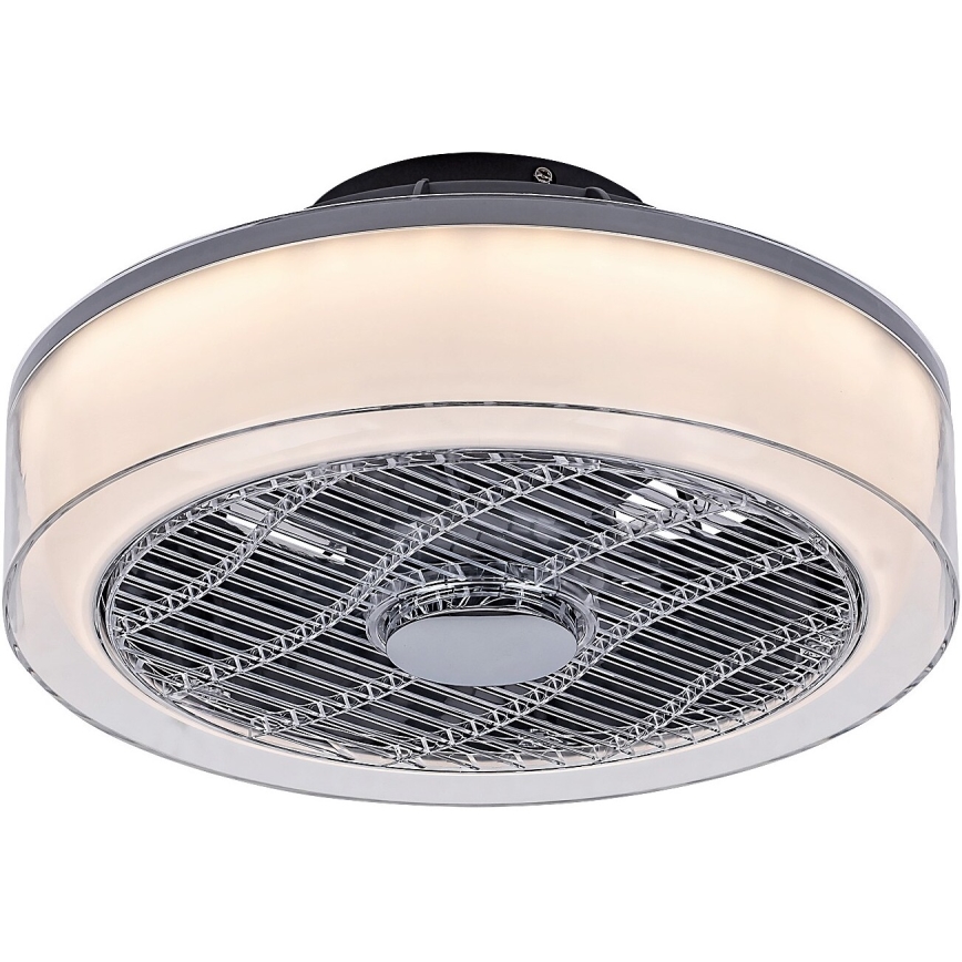 Rabalux - LED регулируемо таванно осветително тяло с вентилатор LED/30W/230V 3000-6000K + дистанционно управление