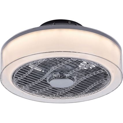 Rabalux - LED регулируемо таванно осветително тяло с вентилатор LED/30W/230V 3000-6000K + дистанционно управление