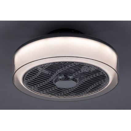 Rabalux - LED регулируемо таванно осветително тяло с вентилатор LED/30W/230V 3000-6000K + дистанционно управление