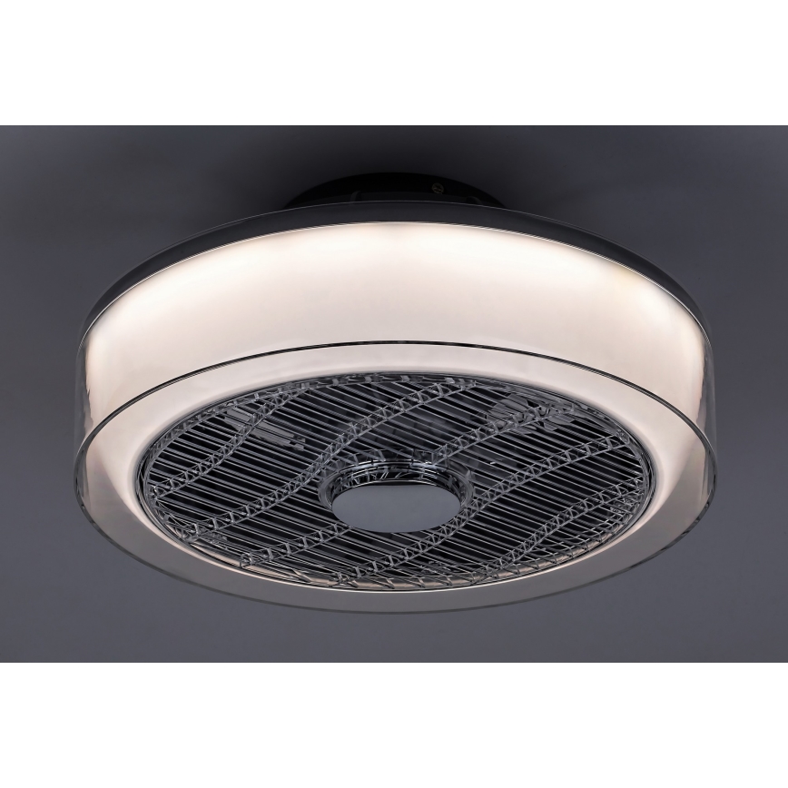 Rabalux - LED регулируемо таванно осветително тяло с вентилатор LED/30W/230V 3000-6000K + дистанционно управление