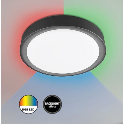 Rabalux - LED RGB Димируем плафон със сензор LED/28W/230V 2700-5000K + дистанционно управление
